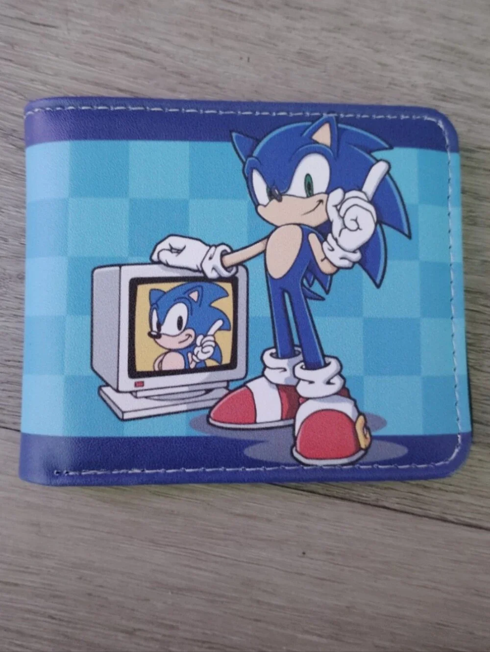 New Sonic the hedgehog anime manga leather wallet